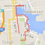 TJ / Inner Harbor route map