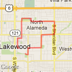 5 Mile Alternative route map