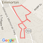 Daily 3 Miler route map