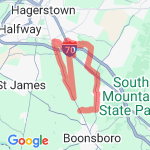 17 miler, Hagerstown route map