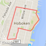 Hoboken loop 1 route map