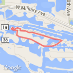 Fremont State Lakes 1 route map