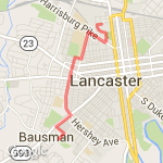 Liberty Place route map