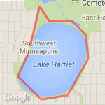 Lake Harriet route map