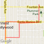 To Commisary Coffee and back route map