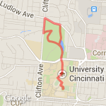 Burnet Woods route map