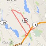 RJ's 10 miler route map