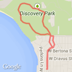 Home Through Discovery Park route map