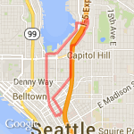 Downtown to Lakeview route map