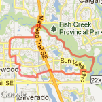 Fish Creek long route route map