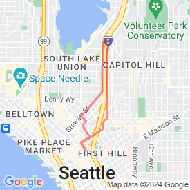 WAC to Capitol Hill - 4.88 Km route in Seattle