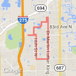5.25 Meadow lawn route map