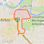 2.4 miles from Landmark route map