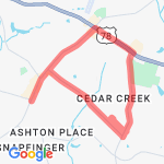 7 miles eastside route map