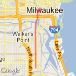 Clock route route map