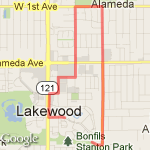 3 Mile North route map