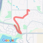 Mustang Mosey 5K route map