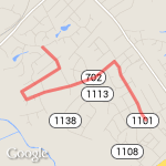 4 miler Mechanicsville route map