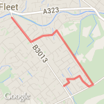 Mon/Tue Run route map