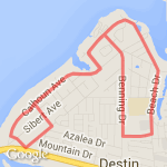 Destin 6Miler route map
