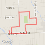 Across Merriman  route map