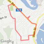 Sunday July 17th  route map