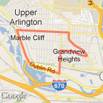 loop past old work route map