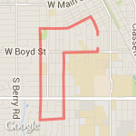 St Patrick Day Route Norman * route map