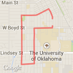 St Patrick Day Route Norman * route map