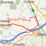 B&Q / Green Lane route map