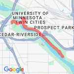 3 mile - down route map