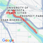 3 mile - down route map