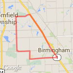 10.7 miles first long run route map