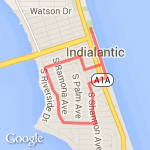 Beach side 5k run route map