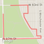 The PNC 5K run/walk for  route map