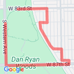 The PNC 5K run/walk for  route map