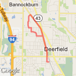 4 miles Telegraph to Meadow route map