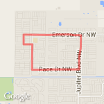 Slow, and steady Jog. route map