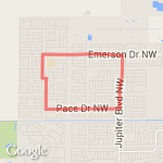 Slow, and steady run. route map