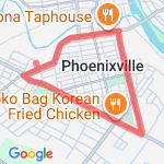 4.75 KM Run  route map