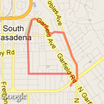 Garfield Loop route map