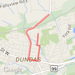 King to Sydenham route map