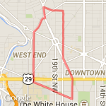 ASHE DASH 2014 route map