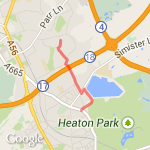 Hyde Estate Agents and Back route map