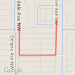 Tempo run in 08:32 route map