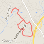 Marrywood 5k route map