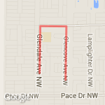 Race rehearsal. route map