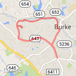 Burke to coffer 6 mile route map