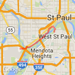 Fort Snelling Shepard home route map