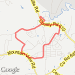 Mountain View Run route map